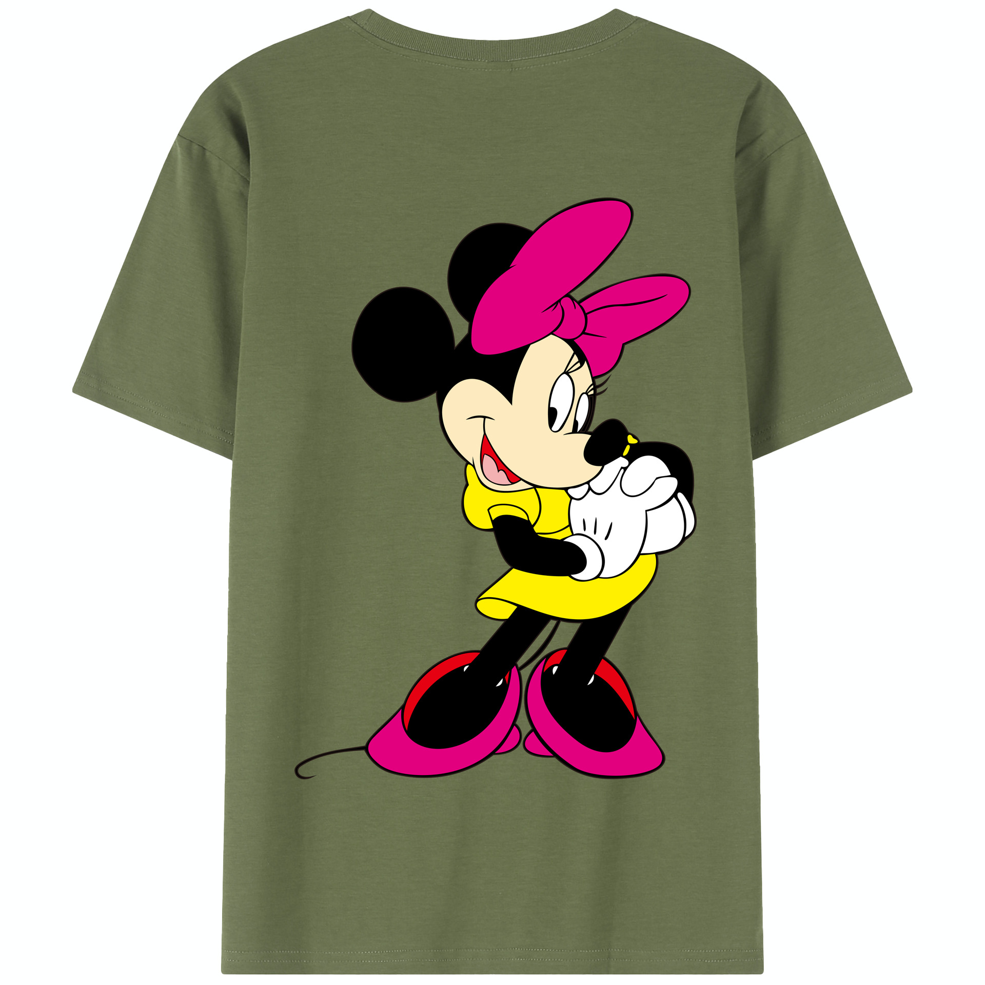 （画像用） ミッキーマウス Mickey Mouse 綿100％半袖Tシャツ（背面プリント）